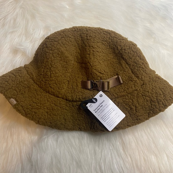 Lululemon Textured Fleece Bucket Hat All Spice Brown ALSC Unisex Size S/M - Picture 1 of 5